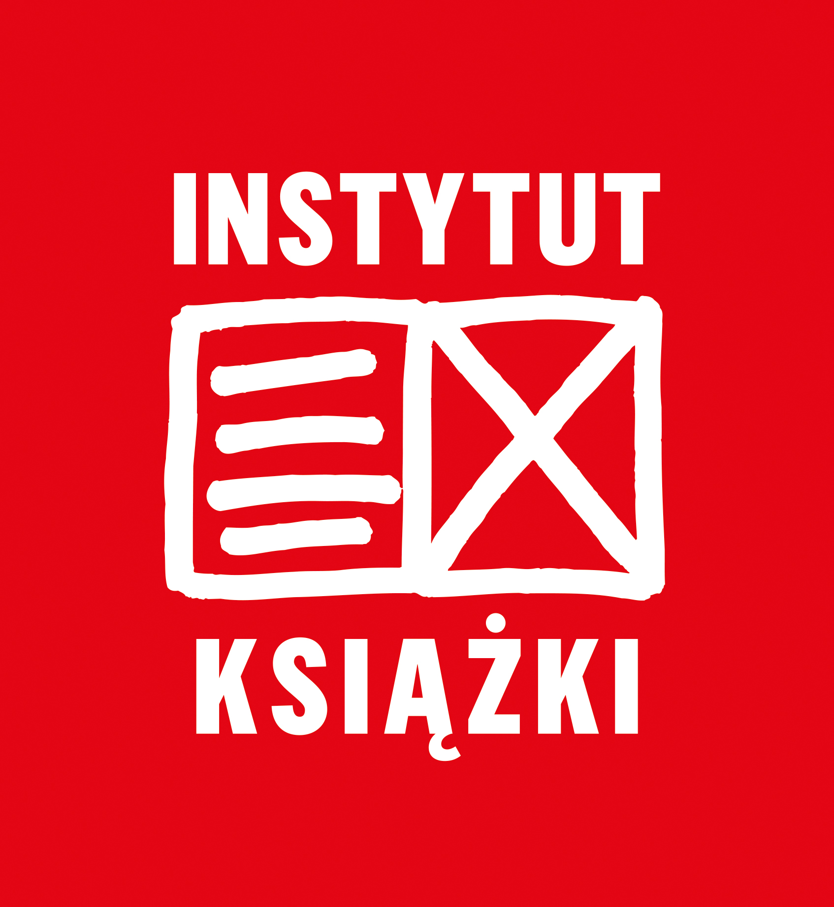 czerwone logo Instytutu Książki